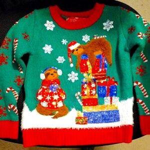 33 Degrees Festive Sloth Christmas Sweater